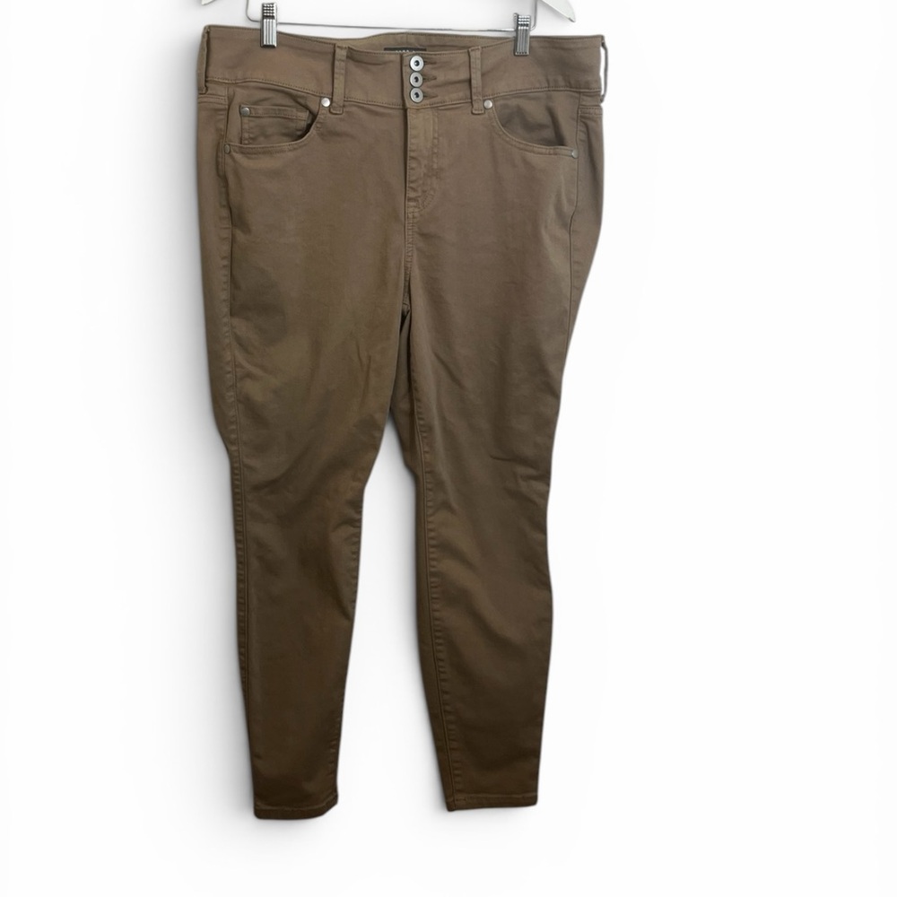 torrid Olive Brown High-Rise Skinny Jeggings
